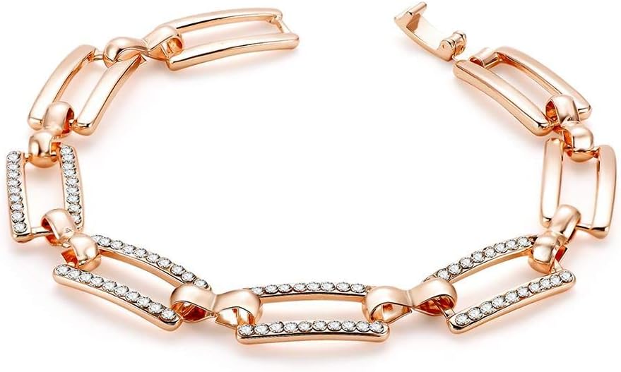 Fashion Diamond Classic Rose Gold Frame Ladies Bracelet Buy Online at