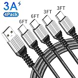 Charging Cable For LG Stylo 5 4 G8 G8X Thinq/Fit Moto G7 G6 Plus Charger Cord Fast Charge,for Motorola Z4 Z3 G8 Supra Play Power,LG V40 V35 V50 V30 Stylo5,Nokia 6.2 7.2 USB Type C Phone Wire 3-3-6-6FT