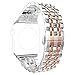AmzAokay Stainless Steel Band Compatible with Apple Watch Ultra 2/Ultra/Series 10–1 & SE/SE2, Adjustable Metal Strap for 38mm 40mm 41mm 42mm 44mm 45mm 49mm iWatch