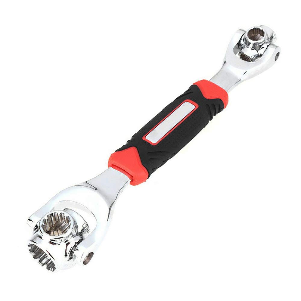 SENRISE Spanner Socket Wrench 48 in 1 360 Degree 6-Point and 12-Point Universal Wrench Swivel Head DIY Tools Socket Works with Spline Bolts Torx for Furniture Car Repair