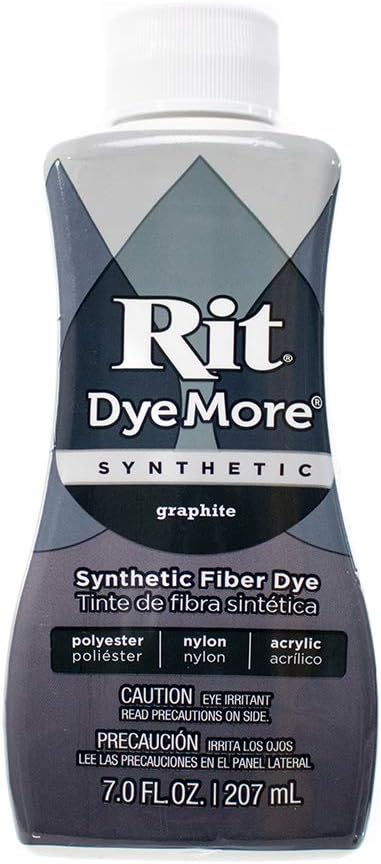 Craft County Rit DyeMore Graphite 7 oz Synthetic Dye for Fabric & Decor