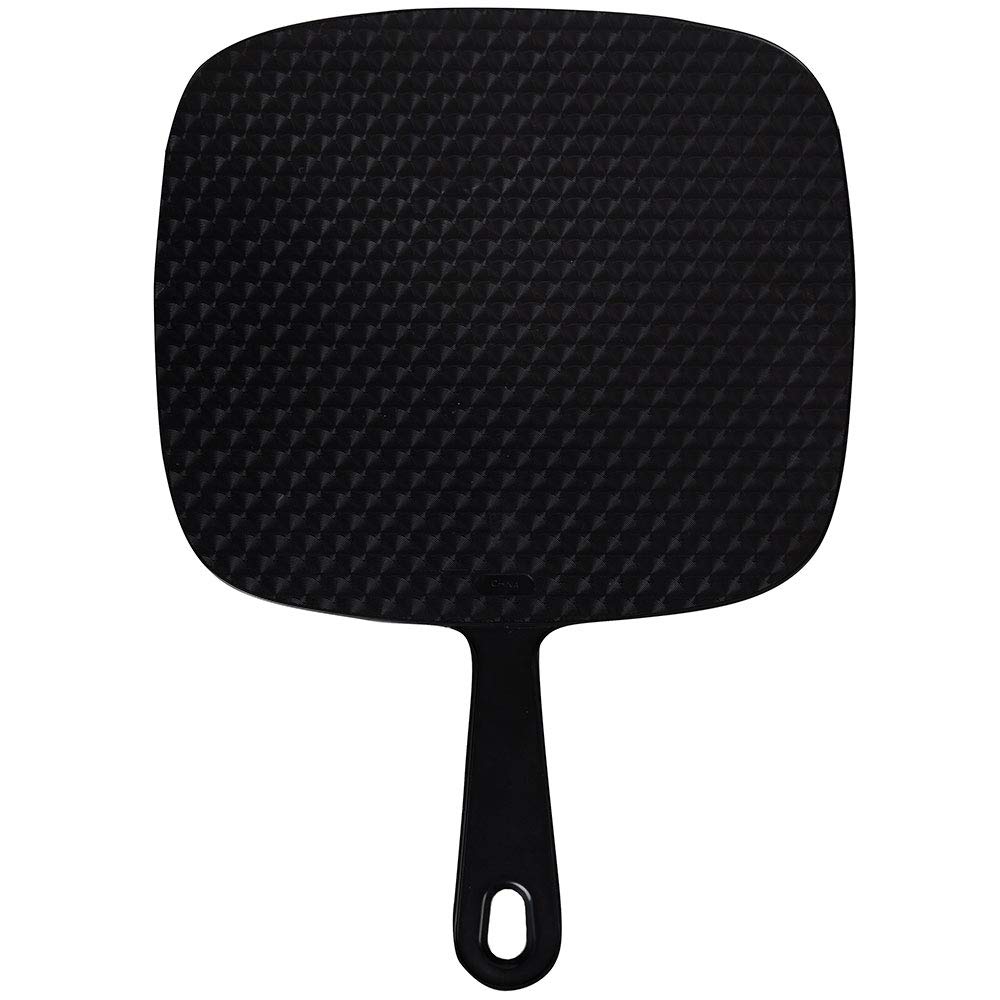 ForPro Large Hand Mirror, Black, 9” W x 12” L: Beauty