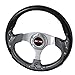 Rxmotor 320MM 6 Bolts JDM Horn Button Steering Wheel Universal Fit Not Include Hub Adapter (CARBON FIBER)