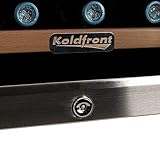 Koldfront 32 TWR327ESS Bottle Free Standing Dual Zone Wine Cooler - Black and Stainless Steel