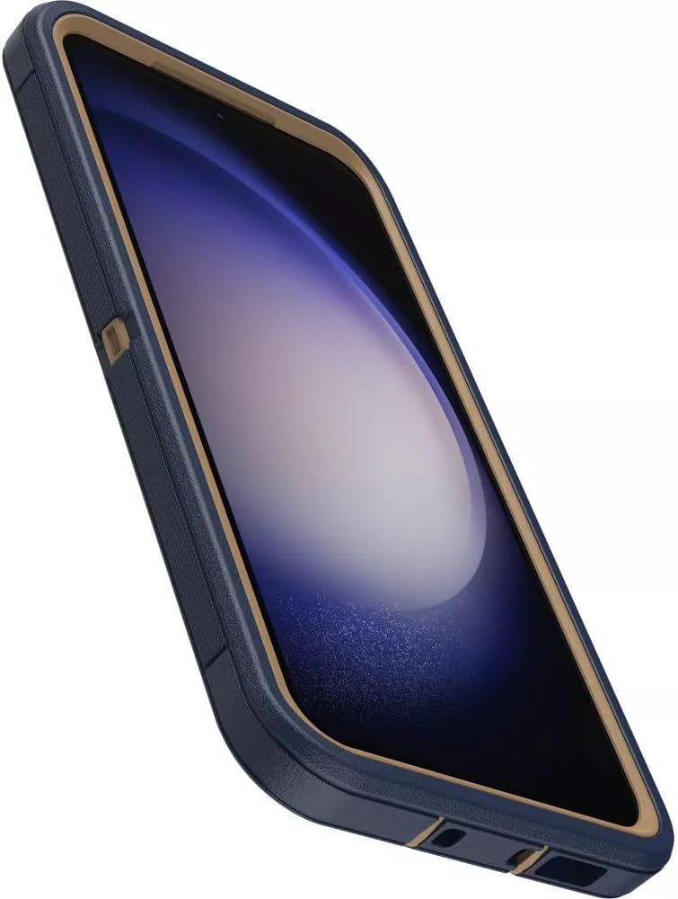 OtterBox Galaxy S23+ (Only) - Defender Series Case - Blue Suede Shoes, Rugged & Durable - with Port Protection - Case Only - Microbial Defense Protection - Non-Retail Packaging