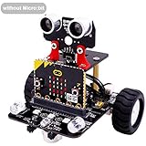 Yahboom Robot Kit for Microbit STEM Education for Kids to Programmable BBC Micro:bit DIY Toy Car with Tutorial Electronic Science for 8+ (Without Micro bit)