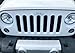 Jeep Grille Emblem Overlay Decal Sticker- 2007-2018 Jeep Wrangler - (Color Purple)