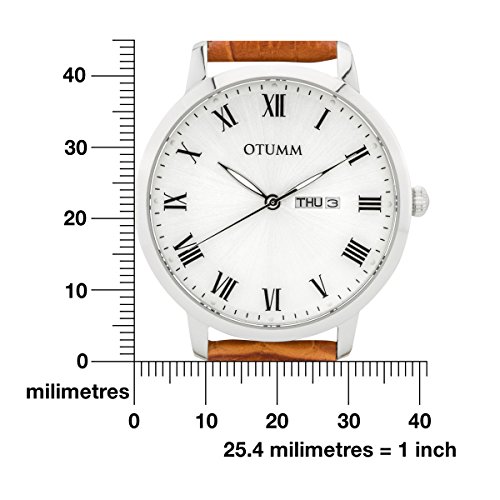 OTUMM Reloj analógico para Hombre de Cuarzo con Correa en Piel 02184 - Imagen 5
