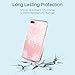 iPhone 7 Plus  Case, MASCHERI [Zen Series] Scratch Resistant [White Henna Mandala Floral Lace Design] TPU Bumper Clear Back Panel Hybrid Case Cover for Apple iPhone 7 Plus  - Clear
