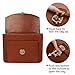 ECOSUSI Vintage Faux Leather Messenger Bag School Shoulder Bag for 13.3-14inch Laptop Business Briefcase, Brown
