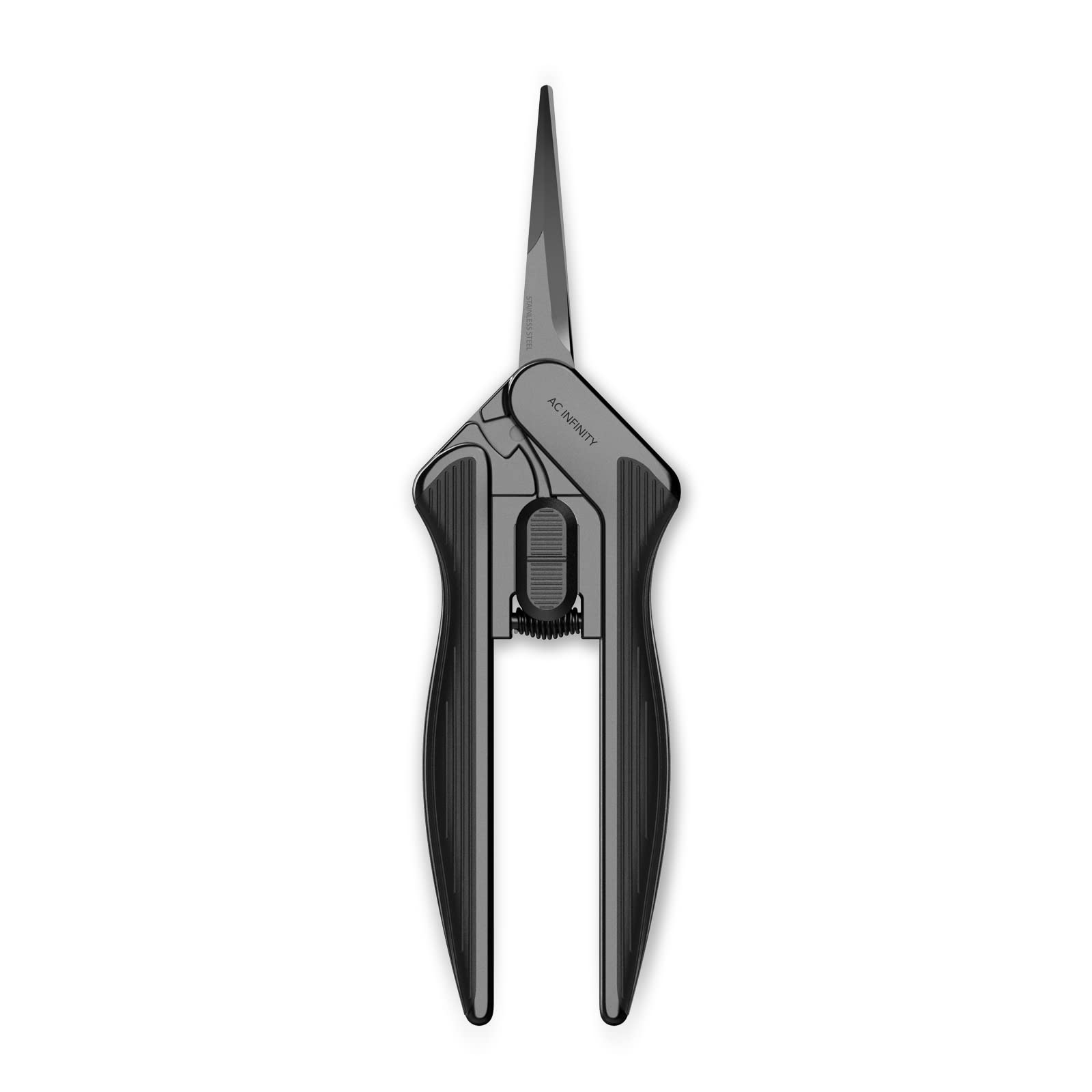 AC Infinity 16cm Stainless Steel Pruning Shear, Lightweight Ergonomic Design, Straight Precision Blades with Nonstick Teflon Coating for Gardening, Hydroponics, Grow Tents, 6-Inch
