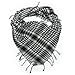 TrendsBlue Trendy Plaid & Houndstooth Check Soft Square Scarf - Black & White Multi
