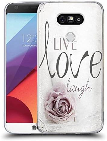 LG G6 Case Viwell TPU Soft Case Rubber Silicone Live Love Laugh