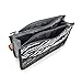 HOXIS Purse Organizer Insert Handbag Organzier Bag in Bag 10.6” X 6.3”(Black)