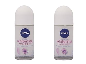 Nivea Whitening Smooth Skin Roll On, 50ml (Pack of 2)