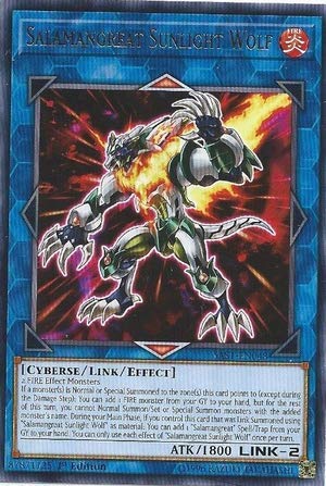 Yu-Gi-Oh! - Salamangreat Sunlight Wolf - SAST-EN048 - Savage Strike - First Edition - Rare