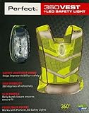 LED Sports Armband Flashing Safety Light for Running, Cycling or Walking At Night Set of 2 Red