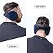 QXQY Earmuffs Unisex Classic Foldable Fleece Winter Outdoor Ear Warmer, Blue