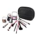 Cosmetic Bag,CloudLyMo Travel Bag Zipper Water Resistant Makeup Travel Pouch(Black)
