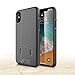 iPhone X/XS Holster Case, WixGear Slim Shell Holster Combo Case for Apple iPhone X/XS/iPhone 10 with Stand and Swivel Belt Clip - Black