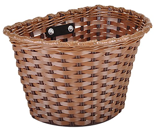 Capstone Small Plastic Basket, Brown, 11″ X 7″ X 8″
