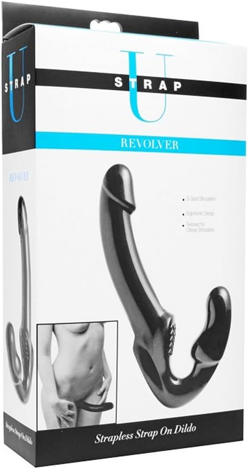 Strap U Black Revolver II Strapless Strap-On Dildo - Image 3