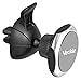 Car Phone Holder, Veckle Air Vent Magnetic Phone Car Mount Holder Pressing Lever Magnet Phone Holder for Car Cradle for Smartphone iPhone 8 X 7 6S 6 Plus HTC U11 Samsung Galaxy Note 8 5 S8 Plus, Black