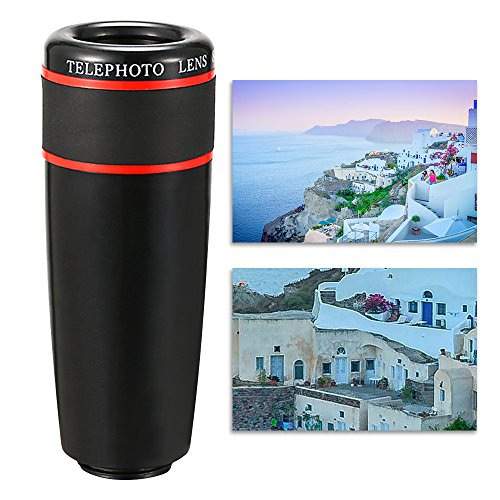 Orsda téléphone kit Objectif 10 en 1 objectifs iPhone Sincewe, 8 x Téléobjectif Smartphone Objectif fisheye Objectif…