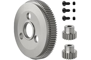 EPINON Metal Steel 48P 86T Spur Gear for 1/10 2WD Slash Rustler Stampede with 19T 21T Pinions Gear Sets Upgrade Parts Replace 4686