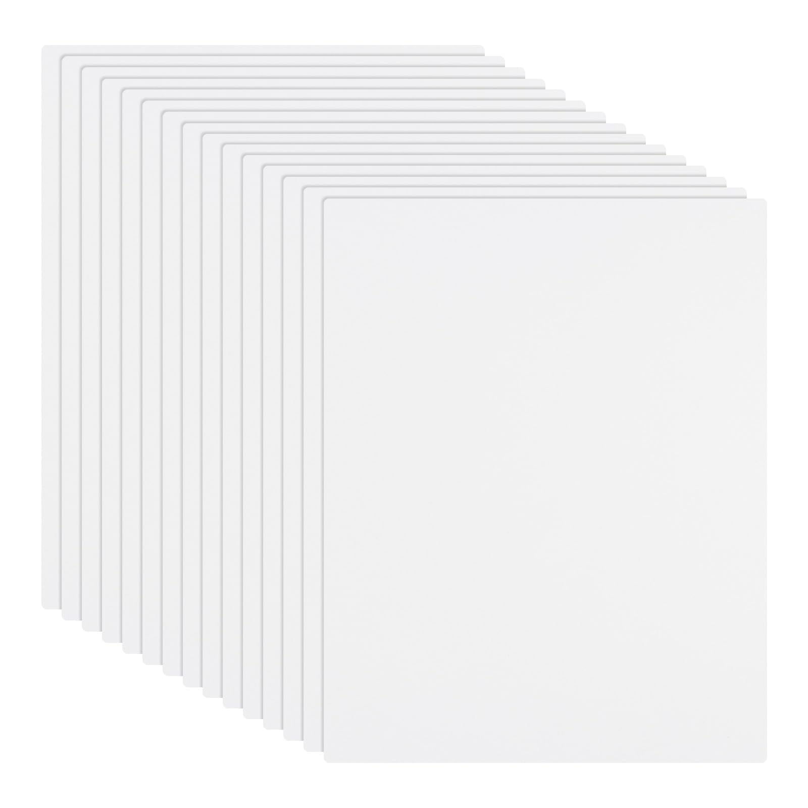 Rebower 15 PCS White Foam Board 280 x 356 mm, Foam Boards 3.2mm Thick Foam Poster Board, [for Presentation Projects, Art Crafts, Poster Making]