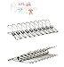 APL JZ-13 Universal Stainless Steel Clips Clothespins Hanging Clips for Home Office Use, 10 PCS