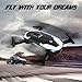 IDEA8 Drones Quadcopters 4CH 2.4Ghz 6 Axis,Follow me,Altitude Hold,Headless Mode,Track Fly,Gravity Sensor,with Camera Wifi 0.3MP HD FPV for Selfie Live Video,3D Flip,Return Home without remote