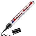 edding 3000 permanent marker - black - 1 pen - round nib 1.5-3 mm - quick-drying permanent markers - waterproof, smudge-proof - for cardboard, plastic, wood, metal, fabric - marker pens