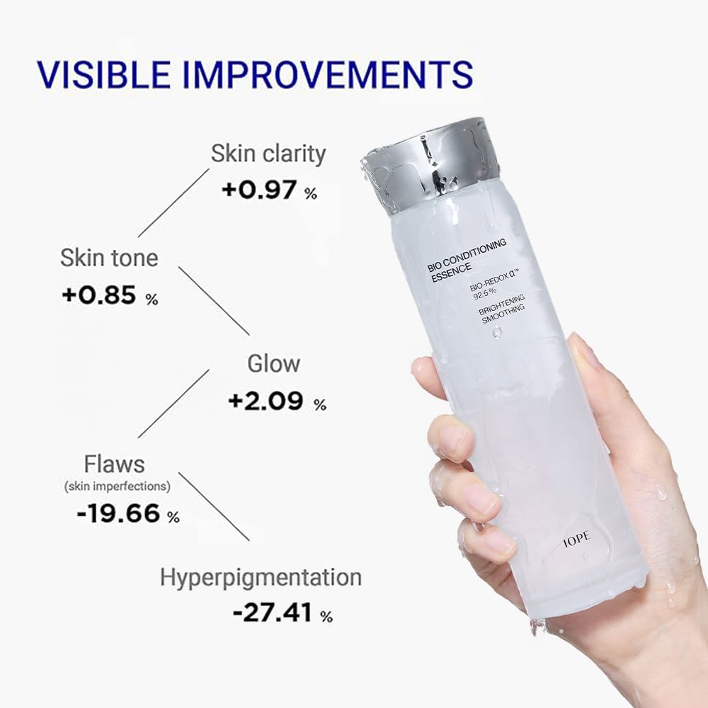 IOPE Bio-Conditioning First Step Essence | Fast Absorbing Korean Facial Toner for Sensitive Skin, Intensive Hydration & Smoothing, Anti-Oxidant and Purification, Daily Glow Skincare, 2.84 Fl Oz.