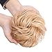 Stamped Glorious Real Human Bun Extensions Hair Pieces for Women Wedding Messy Hair Scrunchies Chignon Hairpiece Natural Hair for Women Kids Donut Updo Ponytail Hair Chignons (613), 2 Count