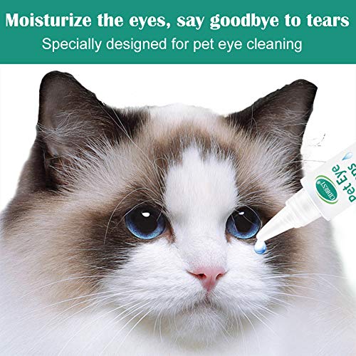 CIDBEST Cat ＆Dog Eye Drops, Eye Wash for Dogs, Pet Eye Care, Relieve Pet Eye Fatigue, PainFree