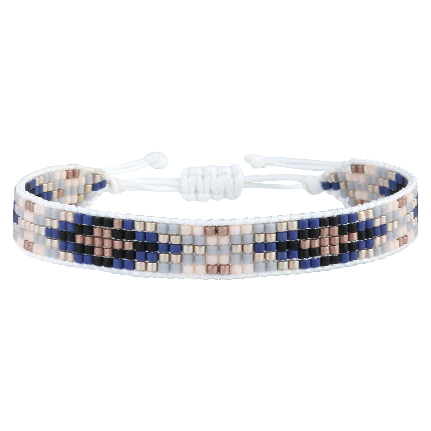 KELITCH Wax Rope Wrap Bracelets DIY Handmade Multi-Pattern Pearl Beaded New Friendship Bracelets Women/Girls Gift (Colorful 3M)