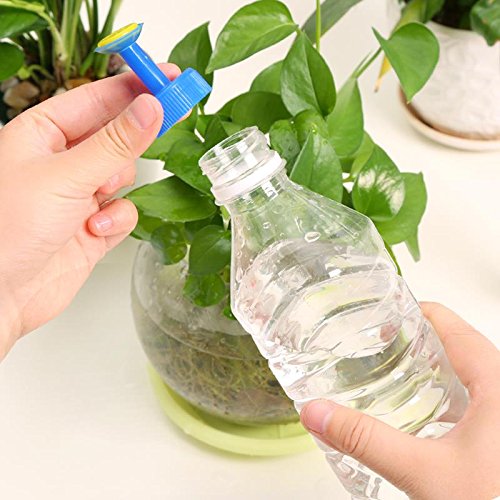 IYSHOUGONG 16 Pcs Portable Bottle Cap Sprinkler PVC Plastic Watering Caliber Little Nozzle Sprinkler Head Mist Nozzle for Plants Vegetables Gardening