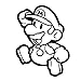 Bros Mario Jumping Vinyl Car Decal