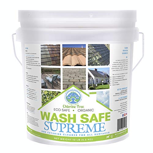 Wash Safe Industries SUPREME CLEAN Eco-Safe and All Natural Exterior Surface Cleaner, 10 lb Container