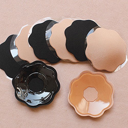 Reusable Nipple Covers Pasties Bra- Womens Adhesive Silicone Breast Petals Concealers 2 Pair - Thumbnail 4