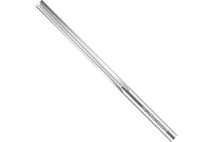 HOYUSK 3mm Chucking Reamer, Tungsten Carbide Lathe Reamer H7 4 Straight Flutes, 100mm Round Shank, for Milling and Cutting Stainless Steel, Alloy, and Copper Metals