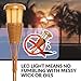 Newhouse Lighting FLTORCH4 Solar-Powered Flickering Flame Outdoor Island Torches, 4-Pack, Bamboo