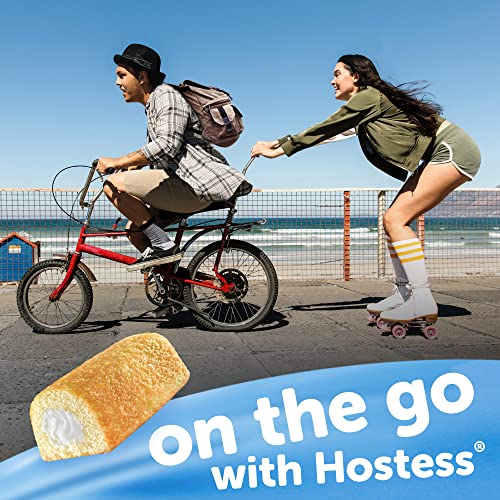 HOSTESS TWINKIES SNACK CAKES, GOLDEN SPONGE CAKE WITH CRÈME FILLING, 13.58 OZ. BOX,10 COUNT