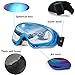 Ski Goggles Snowboard Adjustable UV Protective Motorcycle Goggles Outdoor Tactical Glasses Dust-proof Protective Combat Goggles Military Sunglasses Outdoor Activities Protective Glasses Blue Goggle