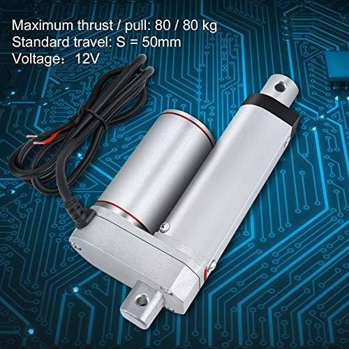 GXMZL Linear Actuator - DC 12V Linear Actuator 80KG Max Lift 50mm Stroke Electric Motor for Medical Auto Car