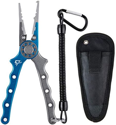 Piscifun Fishing Pliers Aluminum Braid Cutters Split Ring Pliers