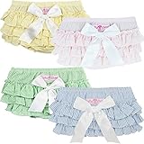 RuffleButts® Infant / Toddler Girls Striped Seersucker RuffleButt