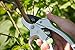 Cate's Garden Ratchet Pruning Shears 8” Easy Action Anvil-Type Pruners Designed for Effortless Trimming of Hedges and Tree Limbs - Heavy Duty SK5 High Carbon Blades for Long-Lasting Durability