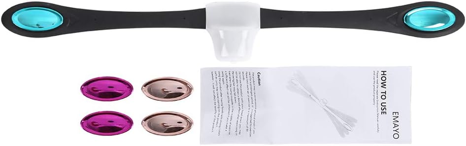 Facial Fitness Tool,Facial Muscle Exerciser Training Anti Wrinkle Face Cheek Tonel Mouth Toning Tool (Black)